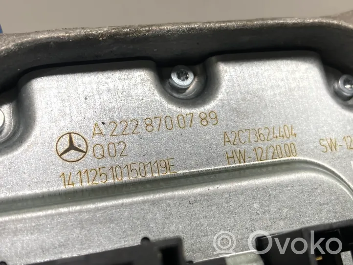 Mercedes-Benz S W222 Headlight ballast module Xenon A2228700789