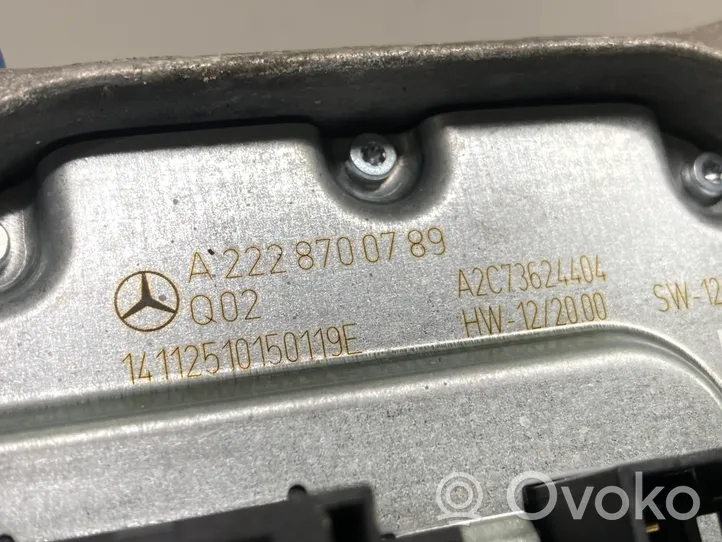 Mercedes-Benz S W222 Ajovalojen virranrajoitinmoduuli Xenon A2228700789