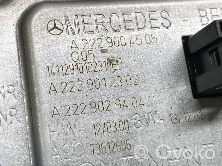 Mercedes-Benz S W222 Xenon control unit/module A2229004505
