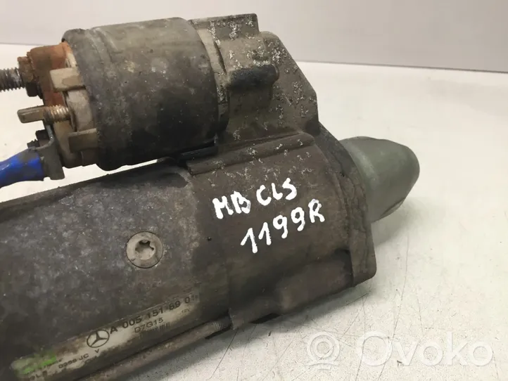 Mercedes-Benz CLS C219 Starter motor A0051518901