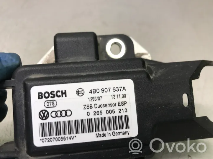 Audi A4 S4 B5 8D Sensore di imbardata accelerazione ESP 4B0907637A