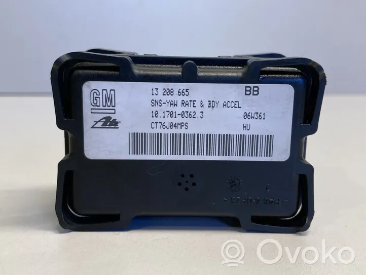 Opel Zafira B Sensore di imbardata accelerazione ESP 13208665