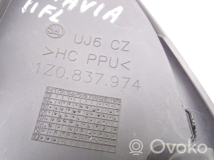 Skoda Octavia Mk2 (1Z) Etuoven sähköisen sivupeilin osa 1Z0837974