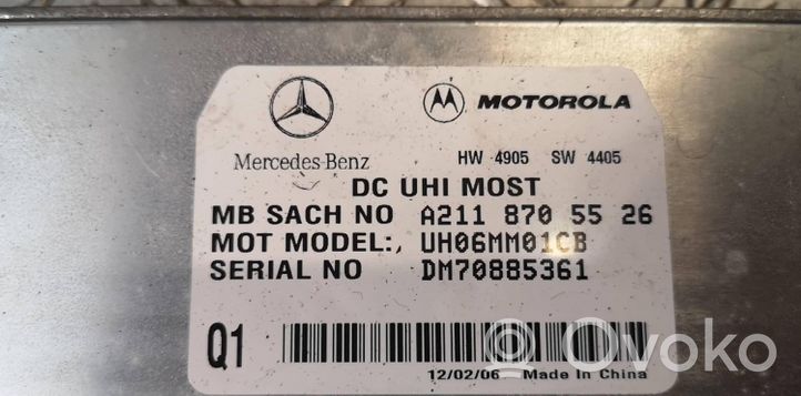 Mercedes-Benz C W203 Module unité de contrôle Bluetooth 