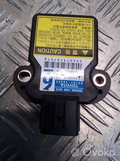 Toyota iQ Capteur de vitesse de lacet d'accélération ESP 8918340030