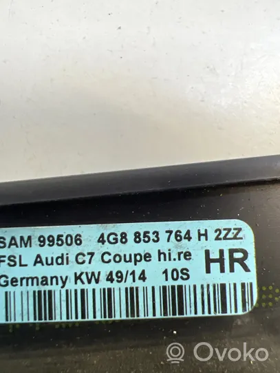 Audi A7 S7 4G Aizmugurē durvju stikla apdare 4G8853764H