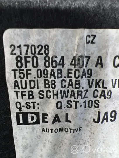 Audi A5 8T 8F Altro elemento di rivestimento bagagliaio/baule 8F0864407A