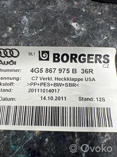 Audi A6 C7 Отделка крышки багажника (комплект) 4G5867975B