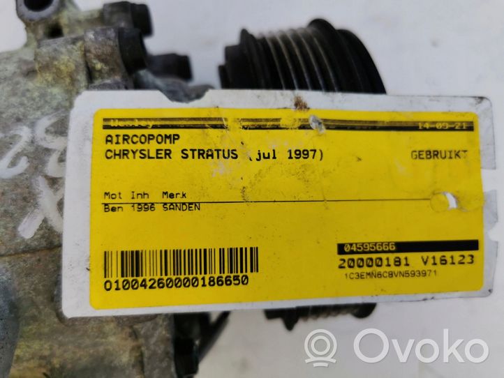 Chrysler Stratus Ilmastointilaitteen kompressorin pumppu (A/C) 04595666