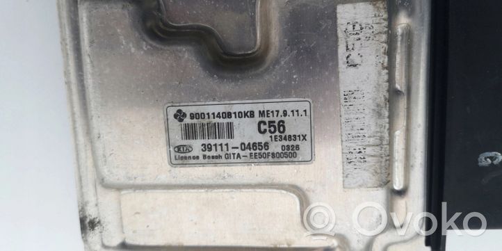 KIA Picanto Engine ECU kit and lock set 39111-04656