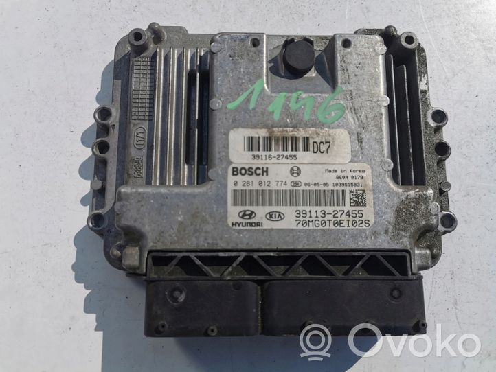 KIA Magentis Kit calculateur ECU et verrouillage 39113-27455