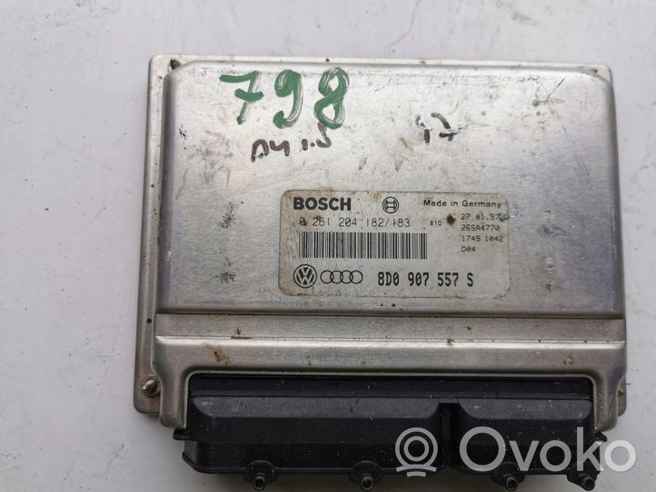 Audi A4 S4 B5 8D Kit centralina motore ECU e serratura 0261204182