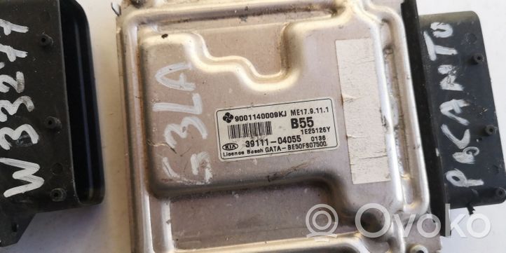 KIA Picanto Komputer / Sterownik ECU i komplet kluczy 39111-04055