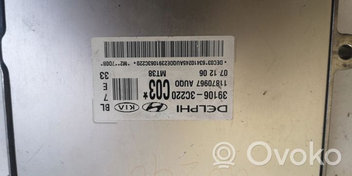 KIA Sorento Kit centralina motore ECU e serratura 39106-3C220