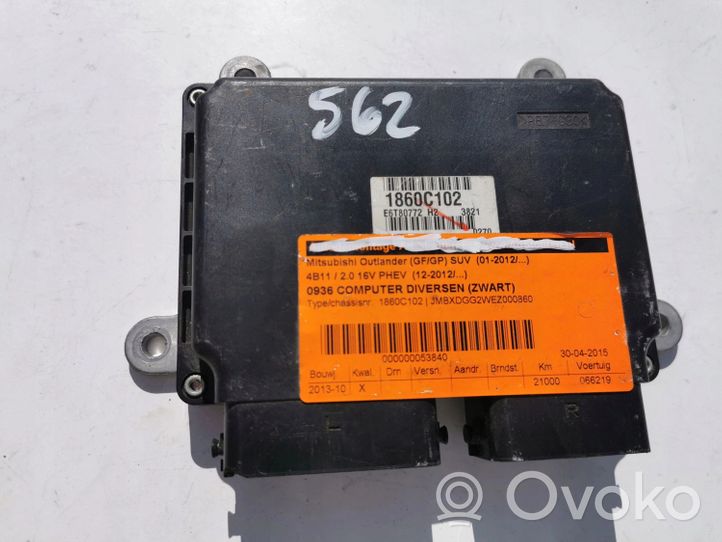 Mitsubishi Outlander Komputer / Sterownik ECU i komplet kluczy 1860C102-