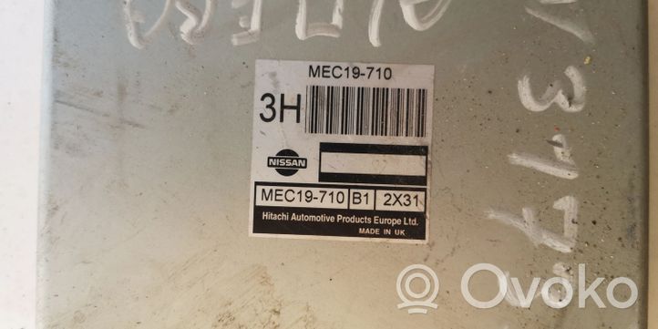 Nissan Almera Tino Kit centralina motore ECU e serratura MEC19-710