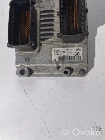 Opel Agila A Komputer / Sterownik ECU i komplet kluczy 0261207964