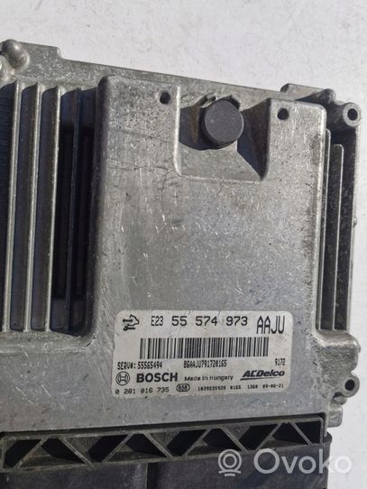 Opel Astra F Kit centralina motore ECU e serratura 0281016735