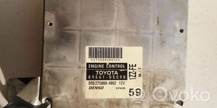 Toyota Avensis T270 Kit centralina motore ECU e serratura 89661-05590