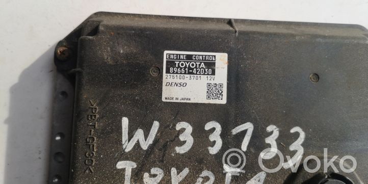 Toyota RAV 4 (XA10) Komputer / Sterownik ECU i komplet kluczy 275100-3701