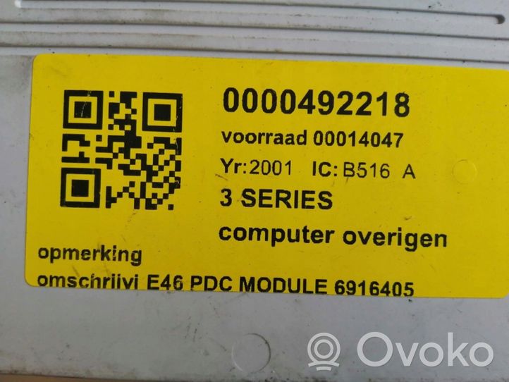 BMW 3 E21 Komputer / Sterownik ECU i komplet kluczy 6916405