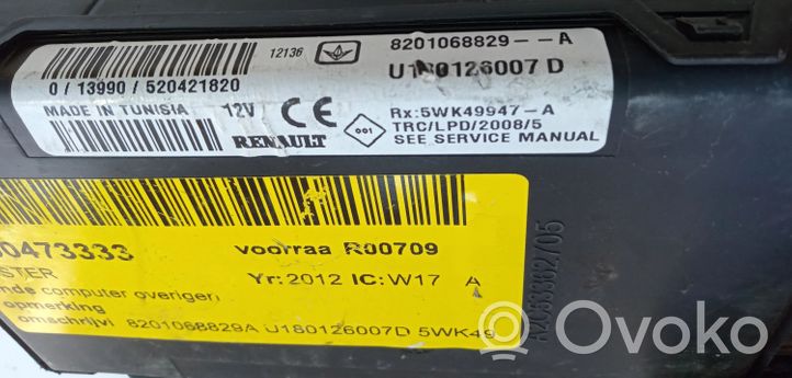 Dacia Duster Komputer / Sterownik ECU i komplet kluczy 8201068829