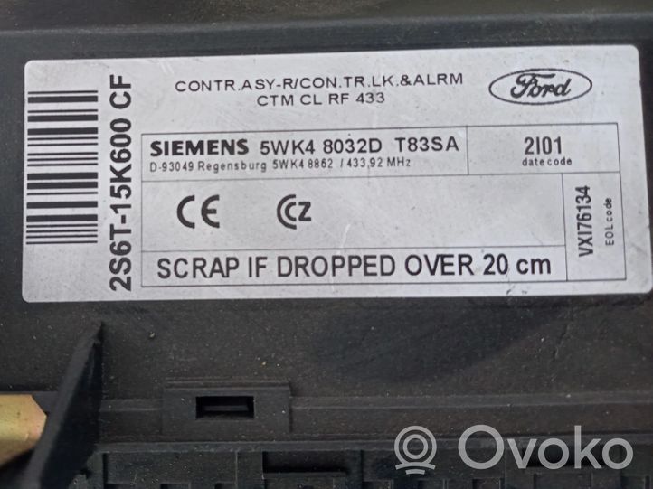 Ford Fiesta Module reconnaissance vocale 2S6T-15K600-CF