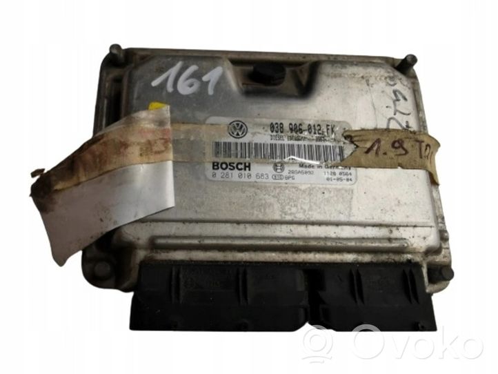 Seat Leon (1M) Kit centralina motore ECU e serratura 0281010683