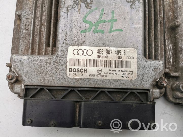 Audi A8 S8 D2 4D Unité de commande, module ECU de moteur 0281011099--