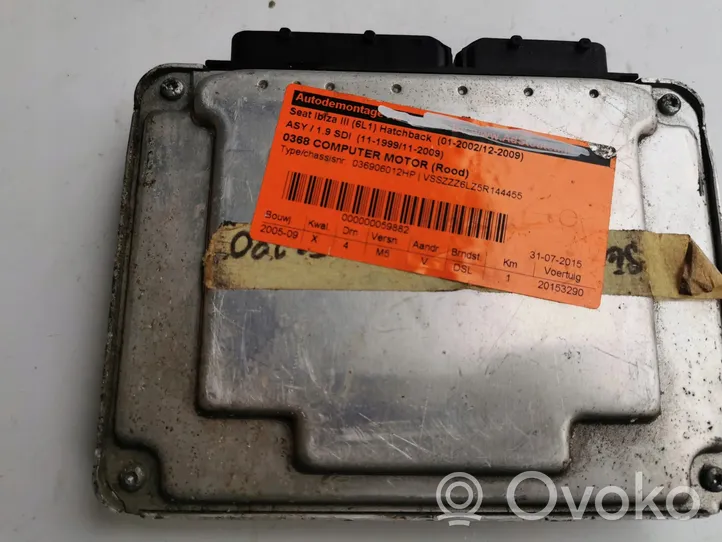 Seat Ibiza I (021A) Unité de commande, module ECU de moteur 