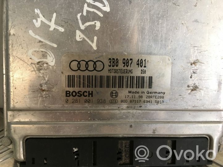 Volkswagen PASSAT B5 Variklio valdymo blokas 3B0907401