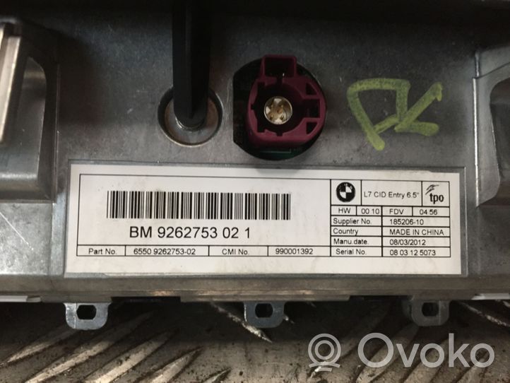 BMW 3 F30 F35 F31 Monitori/näyttö/pieni näyttö 9262753