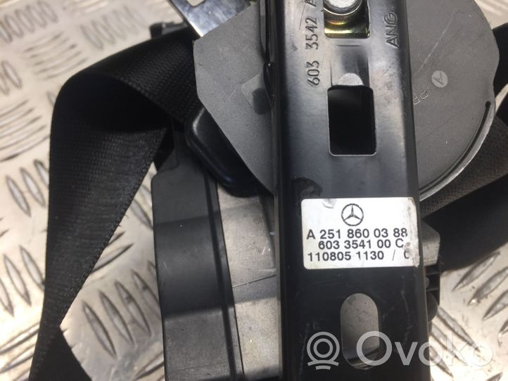 Mercedes-Benz R W251 Pas bezpieczeństwa fotela tylnego A2518600388