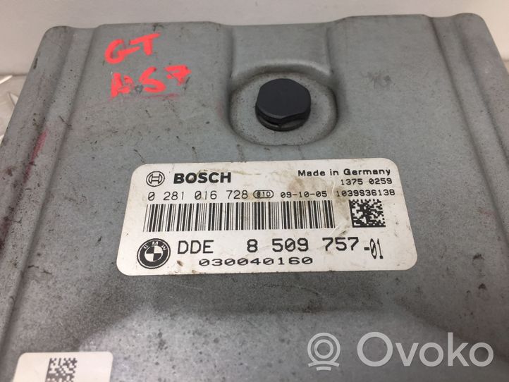 BMW 5 GT F07 Sterownik / Moduł ECU 8509757