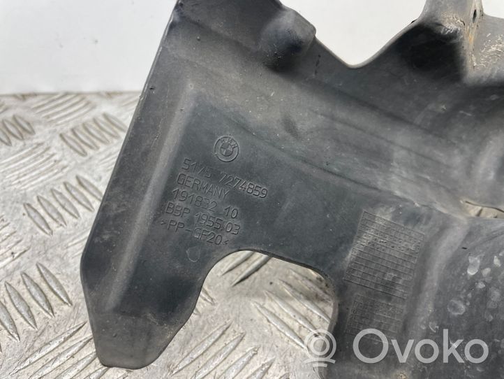 BMW 3 F30 F35 F31 Copertura/vassoio sottoscocca anteriore 7274859