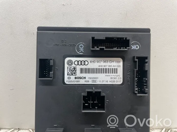 Audi A7 S7 4G Moduł / Sterownik komfortu 4H0907063GH