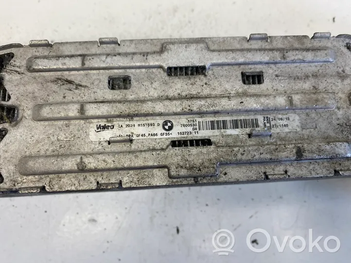 BMW 3 F30 F35 F31 Välijäähdyttimen jäähdytin 76005301