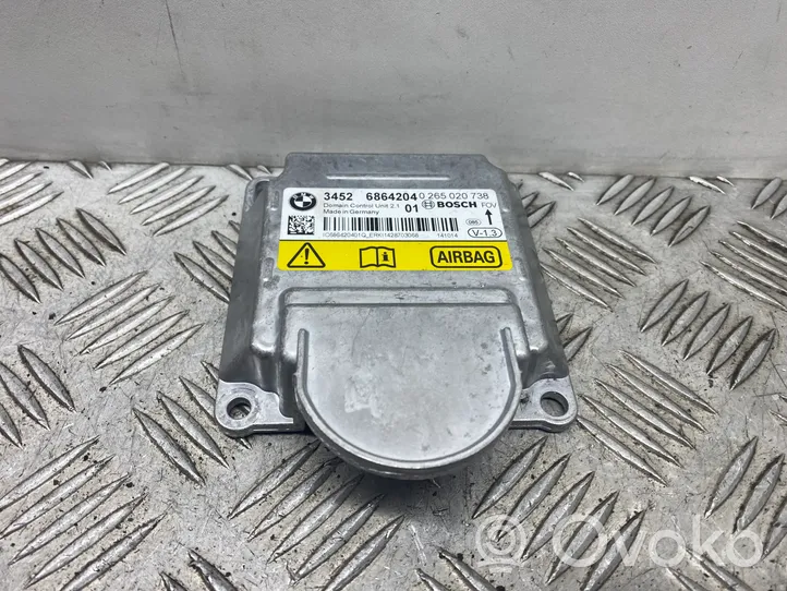 BMW 3 F30 F35 F31 Sterownik / Moduł Airbag 6864204