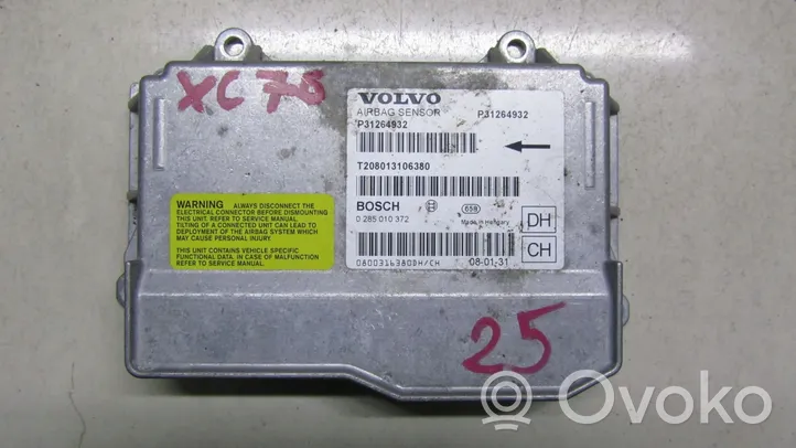 Volvo XC70 Turvatyynyn ohjainlaite/moduuli 31264932