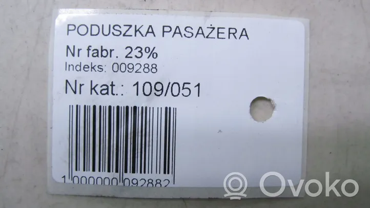 Citroen C4 Grand Picasso Poduszka powietrzna Airbag pasażera 