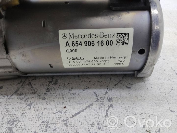 Mercedes-Benz C W205 Käynnistysmoottori A6549061600