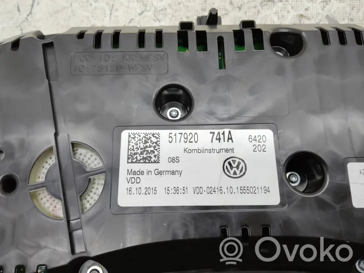 Volkswagen Golf Sportsvan Tachimetro (quadro strumenti) 517920741A