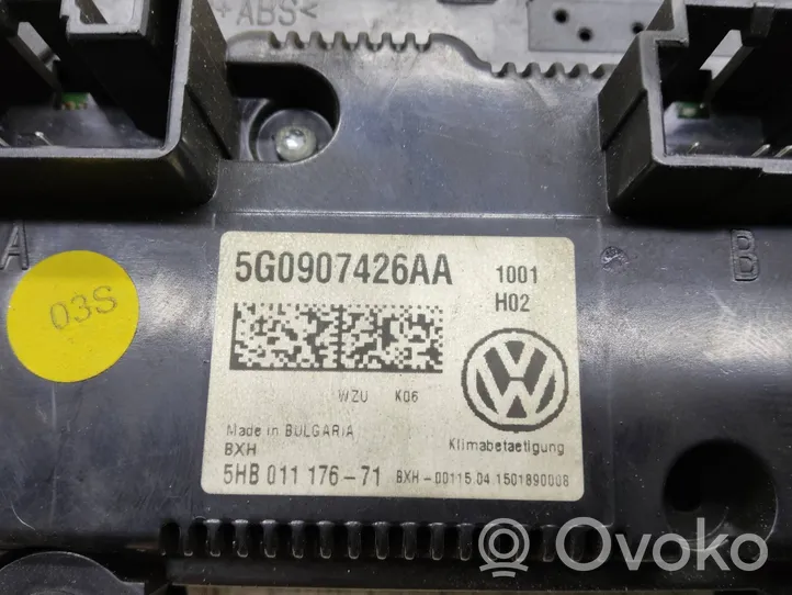 Volkswagen Golf Sportsvan Блок управления кондиционера воздуха / климата/ печки (в салоне) 5G0907426AA