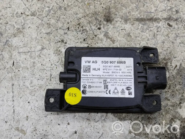 Volkswagen Golf Sportsvan Modulo di controllo del punto cieco 5Q0907686B