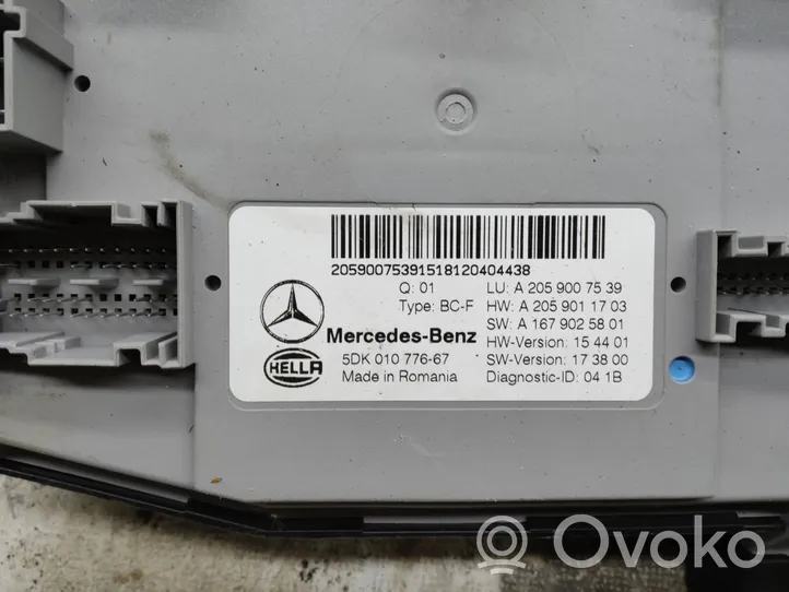 Mercedes-Benz C W205 Jednostka sterowania SAM A2059007539