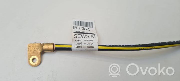 Nissan Qashqai J12 Minus / Klema / Przewód akumulatora 240806UA0A