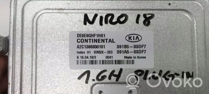 KIA Niro Calculateur moteur ECU 391B103DF7