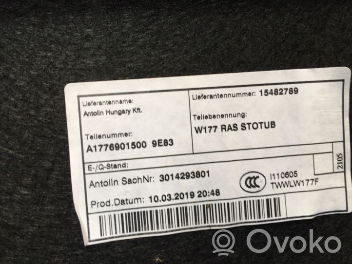 Mercedes-Benz B W247 Tavaratilan pohjan tekstiilimatto A1776901500