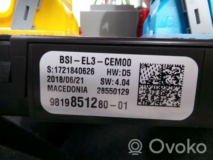 Citroen C4 Cactus Juego de cerradura y set ECU del motor 0281034826