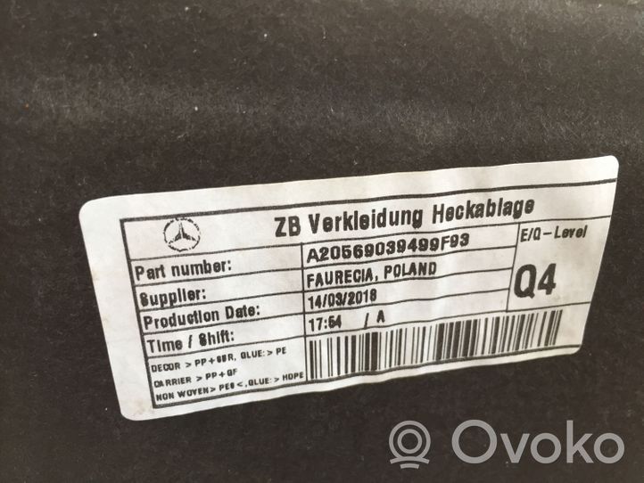 Mercedes-Benz C W205 Grilles/couvercle de haut-parleur arrière A20569039499F93
